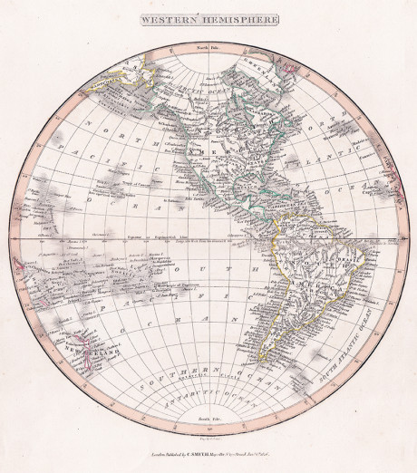 Western hemisphere, C. Smith, 1816