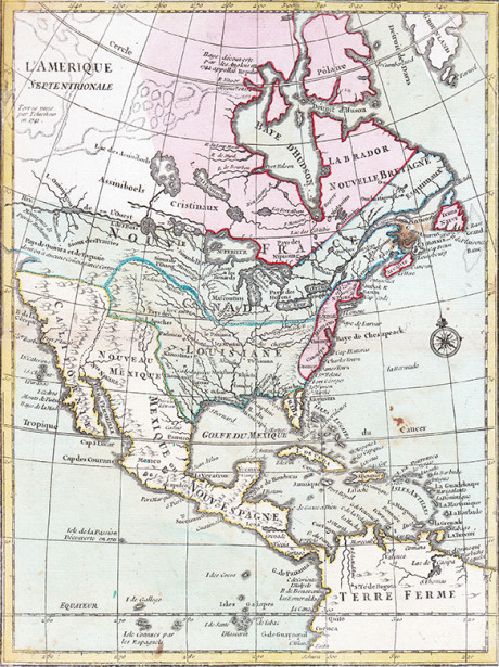 Atlas Nouveau Portatif, 1780, L’America settentrionale