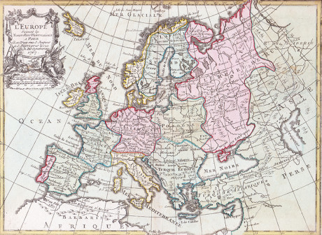 Atlas Nouveau Portatif, 1780, L’Europa