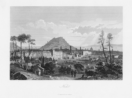 Incisione su acciaio, Nizza, H. Mandeville