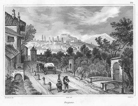 Incisione su acciaio, Bergamo, Audot 1837