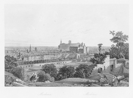 Incisione su acciaio, Modena, H. Mandeville