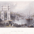Incisione su acciaio, Ancona, J. Sands