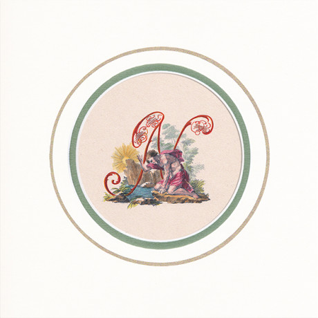 Capolettera acquerellato